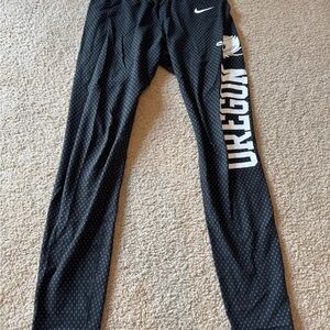 Nike University of Oregon Black Athletic Leggings